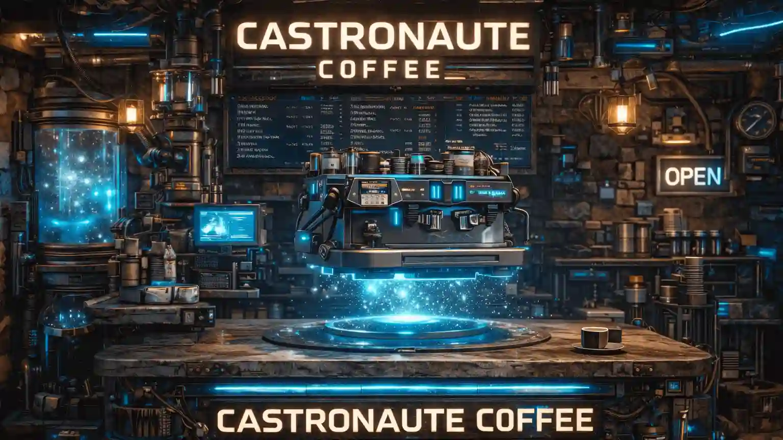Photo du Castronautes coffee, face au batiment